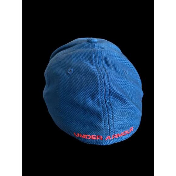 Under Armour Baseball Hat American Flag UA Fitted Large XL Mens Navy Blue Logo - Picture 6 of 9